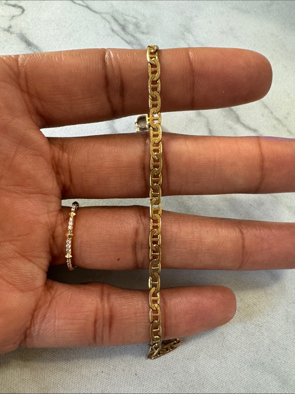 6.5” Figaro Gold Filled Bracelet ✨